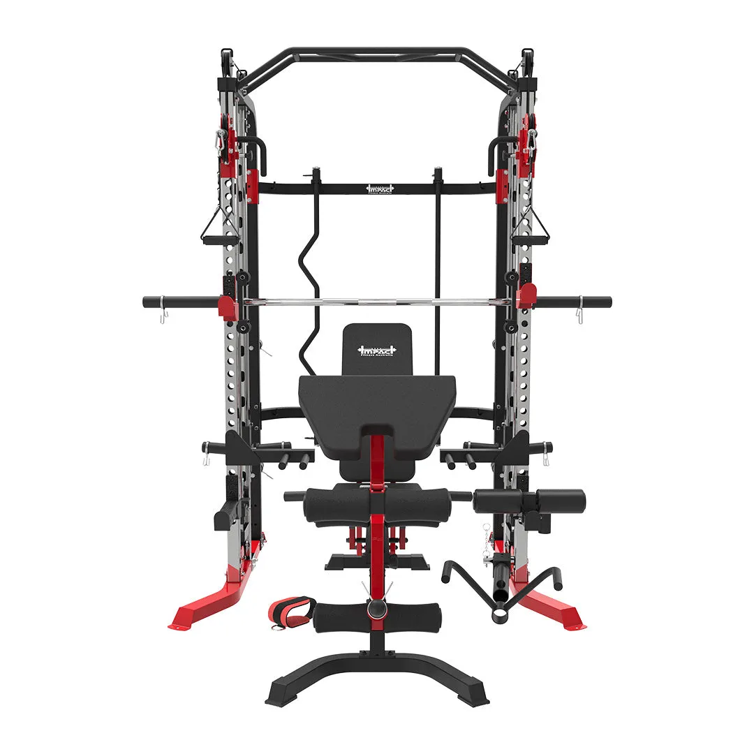 Impact Fitness MF5 Multi Trainer   Attachments   Adjustable Bench, Knee brace for running, Studio Dumbbells