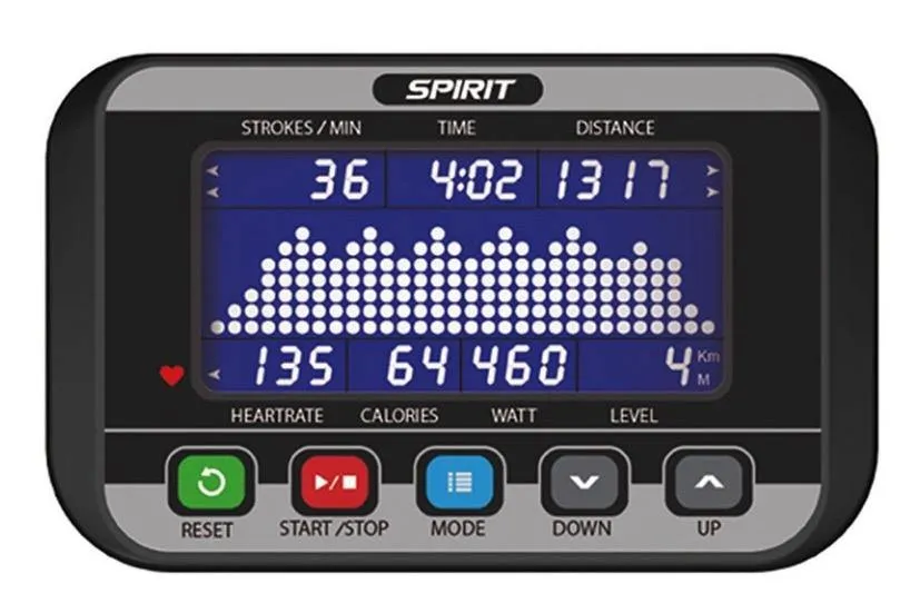 Spirit Fitness CRW800 Rower, Slam Balls, Battle Ropes