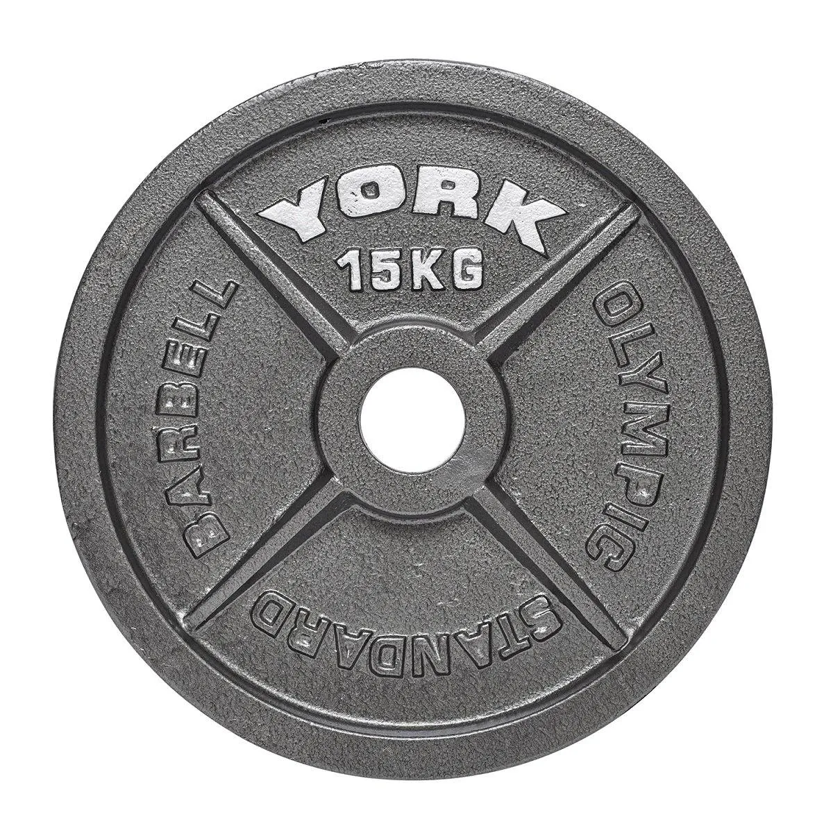 York Barbell Olympic 2" Hammertone Cast Iron Weight Plates, Ellipticals
