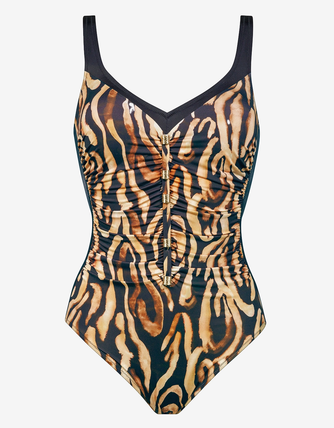 Wild Noblesse Moulded Swimsuit - Black Nougat