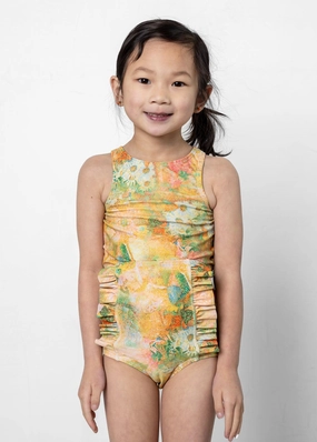 Wonderland Floral | Mini Down in Front Ruffle Bottoms