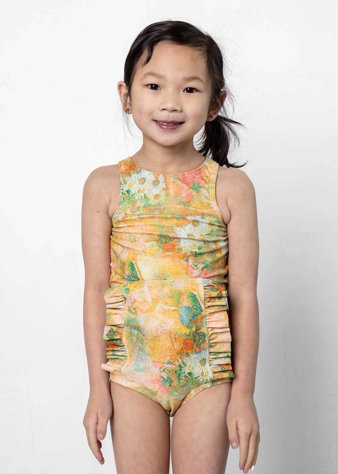 Wonderland Floral | Mini Down in Front Ruffle Bottoms