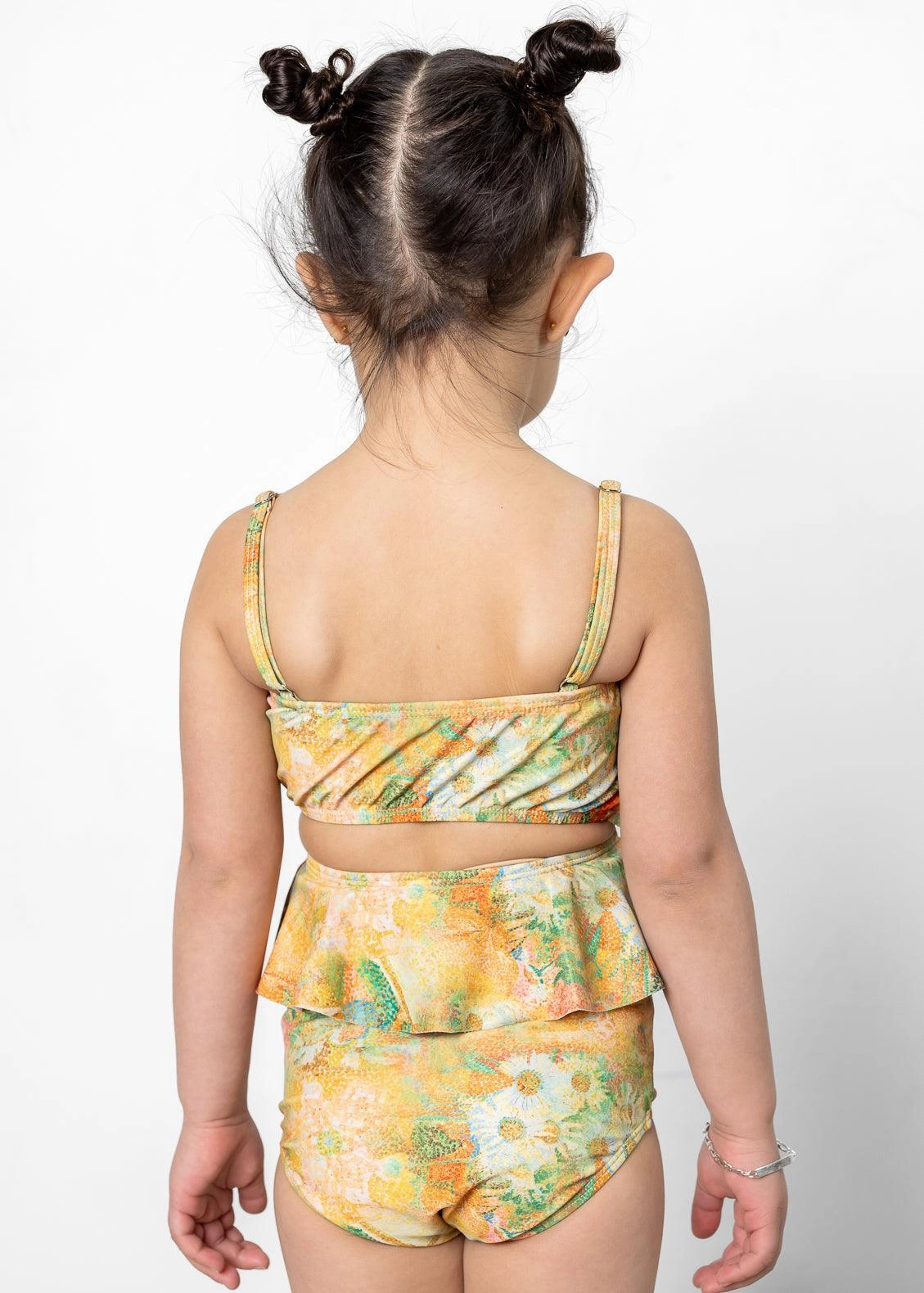 Wonderland Floral | Mini Oversized Ruffle Top
