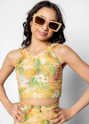 Wonderland Floral | Youth Ripple Top