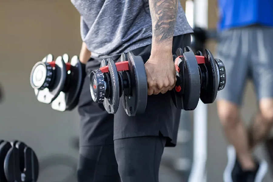 Bowflex SelectTech Dumbbells (5-52lbs), Suspension trainer straps