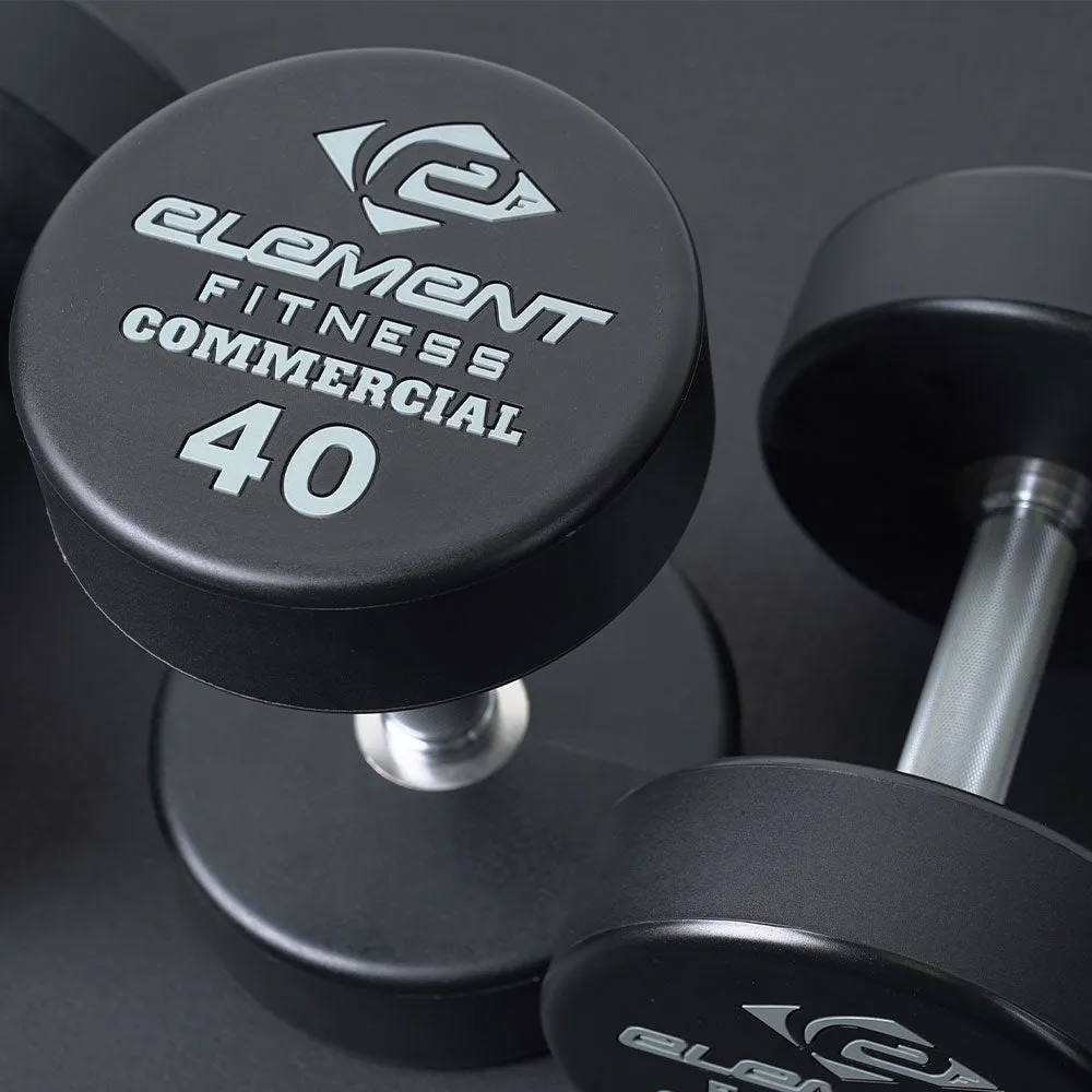 Element Fitness 5 - 50 Urethane Dumbbell Set, Squat Racks, Olympic Frisbee And Barbell Set, Breathable workout tops