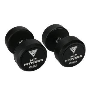 Worth the Hype Hit Fitness Round Rubber Dumbbells | 42.5kg Limited Edition, Weight Plate,Bars,Collars, Smart jump rope