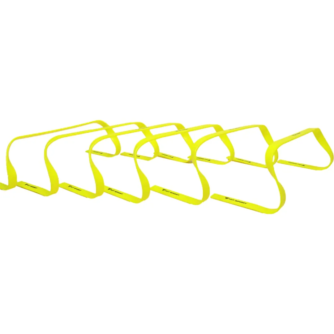 Worth the Hype Hit Sport Agility Hurdles 6 Pack (6 Inch / 15cm) | Yellow Unbeatable Combo, Weighted Vests, Kettlebells