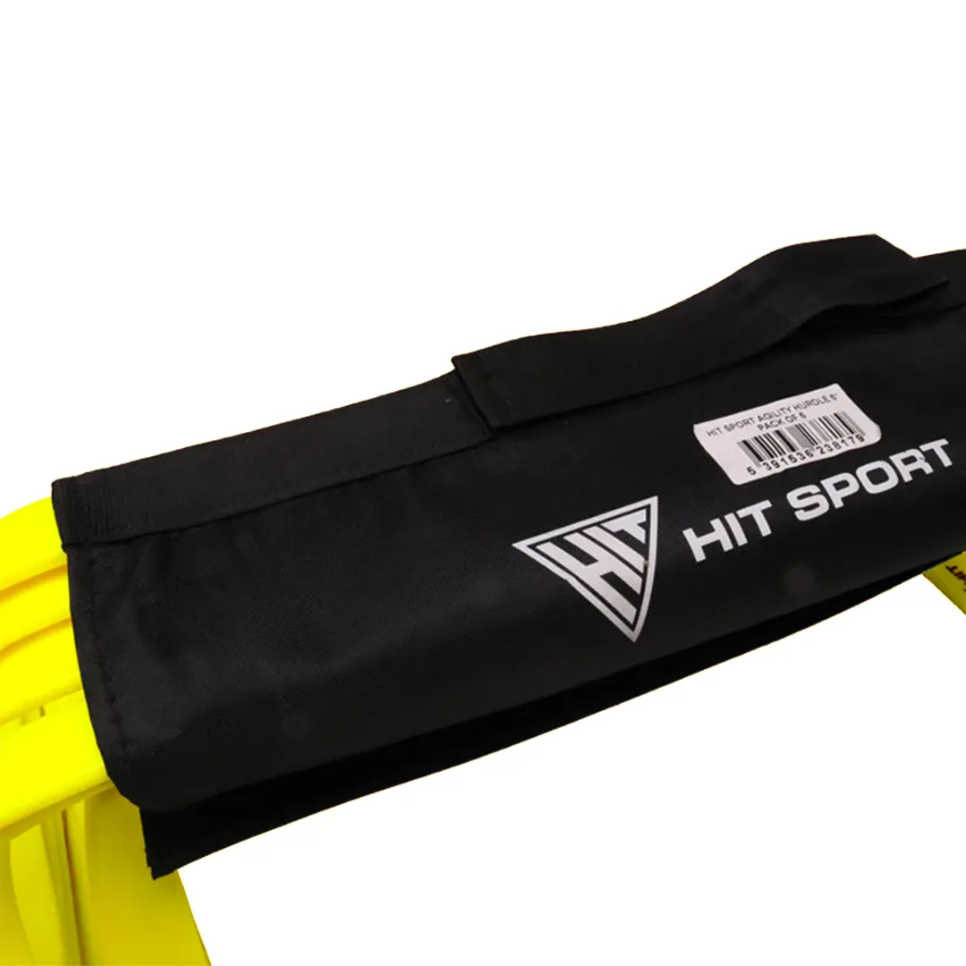 Hit Sport Agility Hurdles 6 Pack (6 Inch / 15cm) | Yellow, Wheelchair accessible gym gear, Kettlebell set