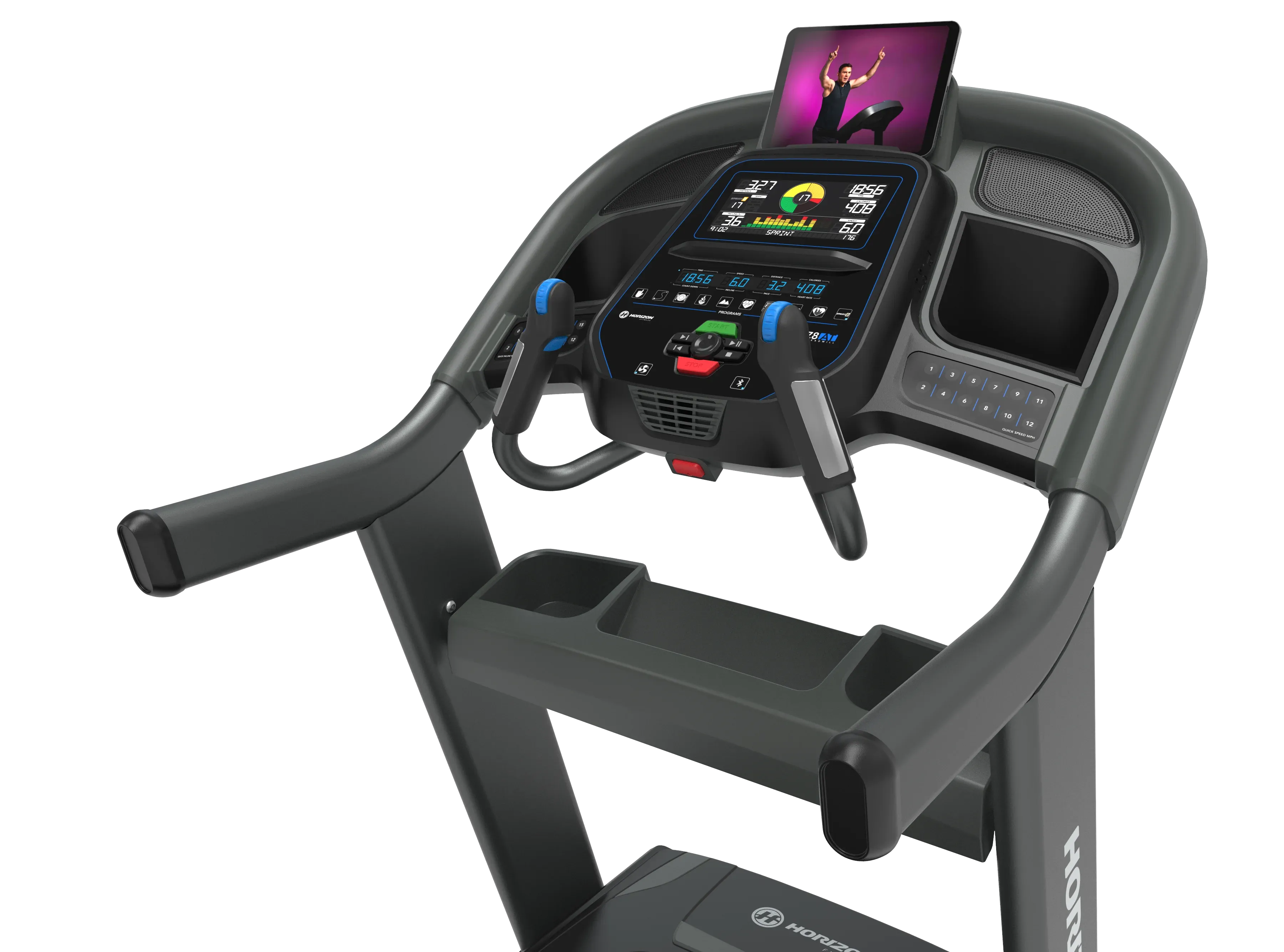 Horizon 7.8 AT Treadmill, Foldable weight bench