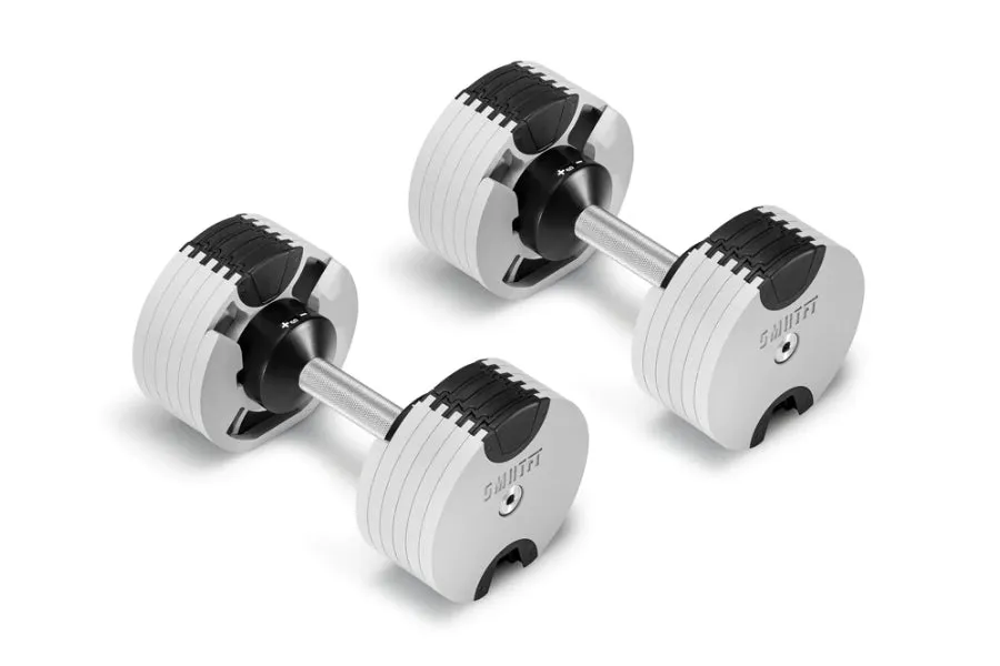 NOBELL 50lb Adjustable Dumbbells (Ash), Olympic Individual Frisbee