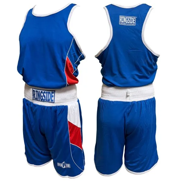 Ringside Boxing Reversible Competition Outfit, Compression leg sleeves, Protein shaker bottle