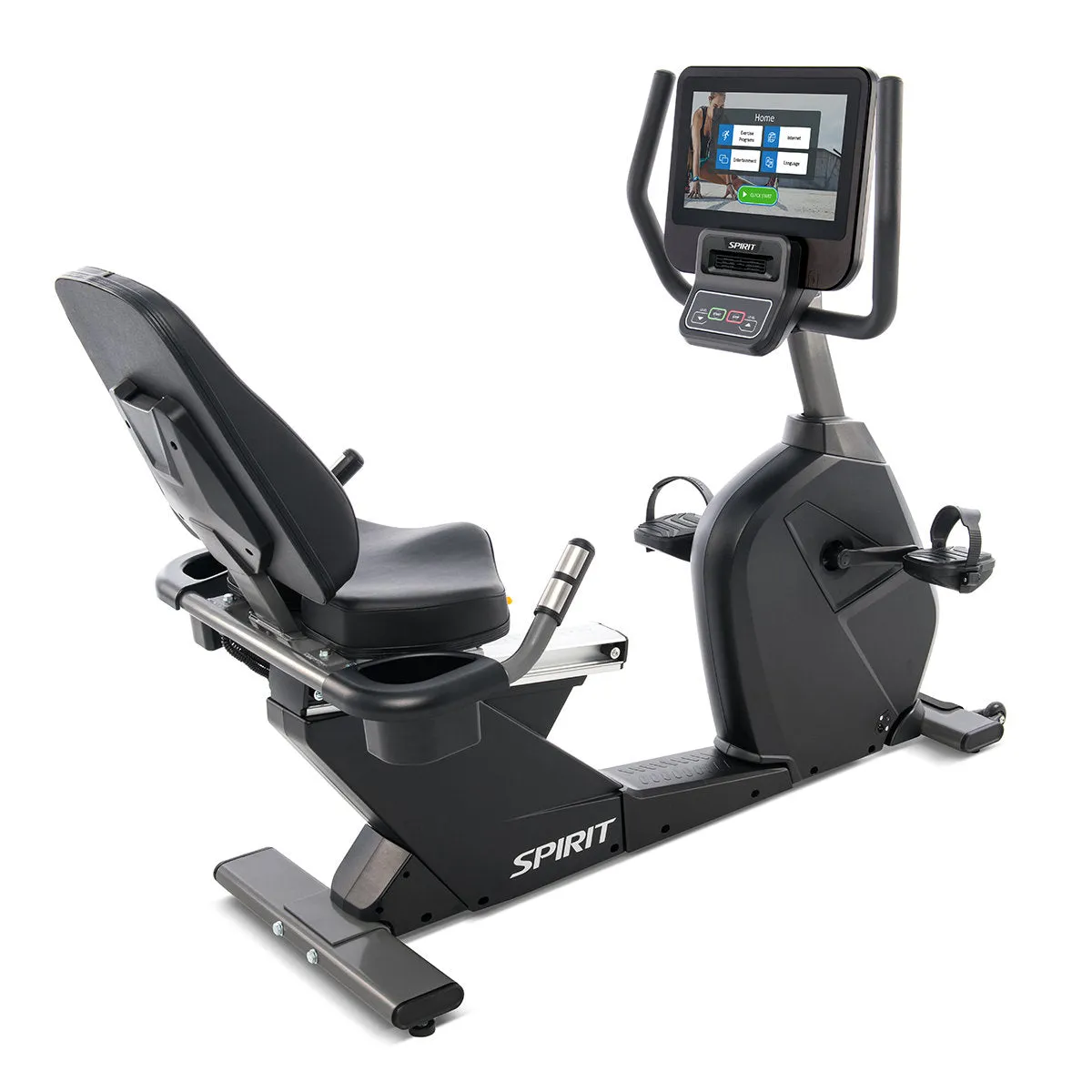Worth the Hype Spirit CR800-ENT  Recumbent Bike You Deserve This, Gym Equipment
