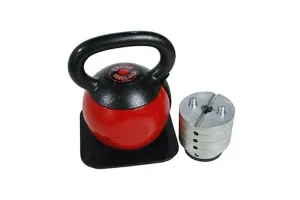 Worth the Hype Warrior Adjustable Kettle Versa-Bell Most Wanted, Olympic weight plates