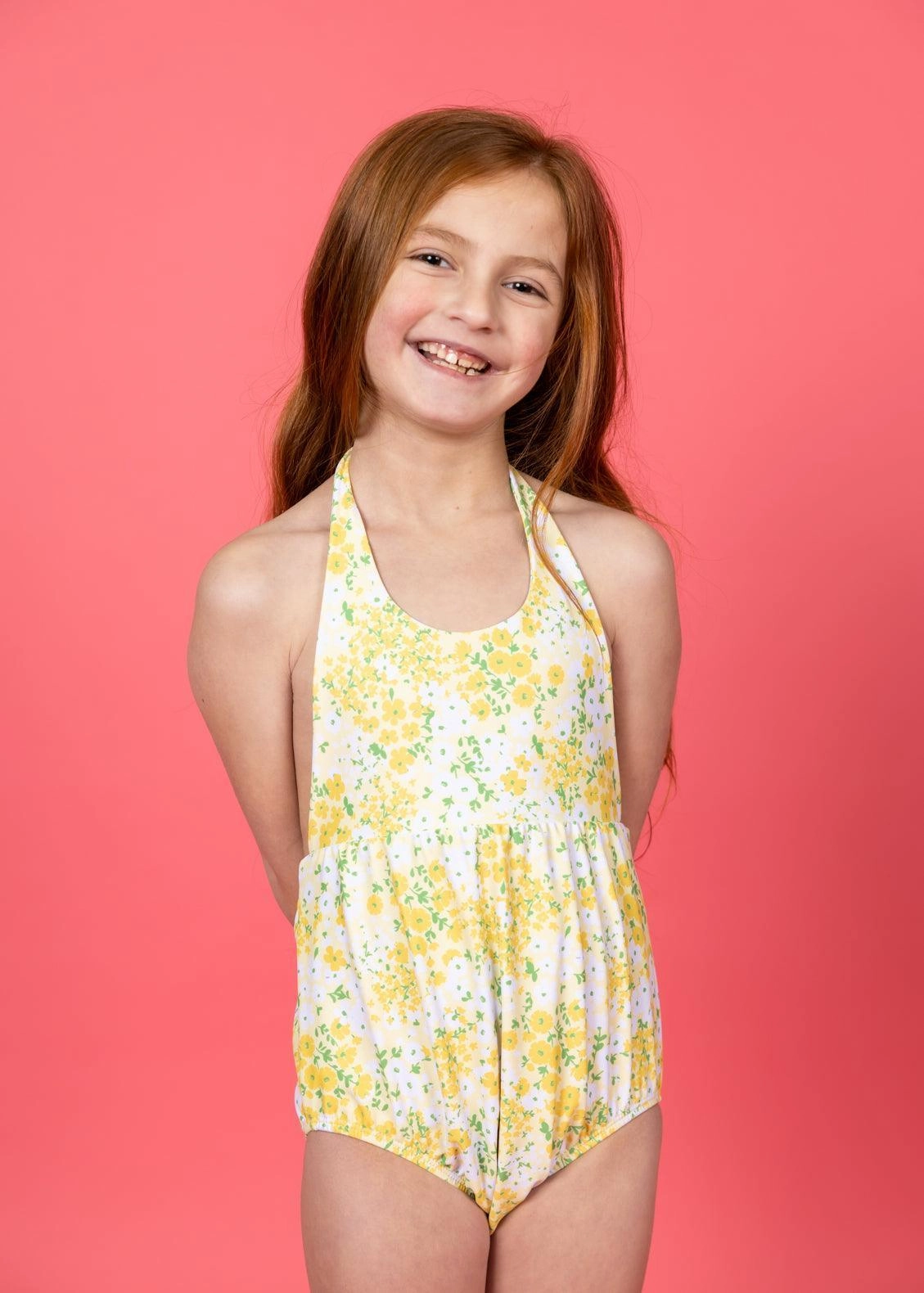 Yellow Meadow | Mini Romper One-Piece