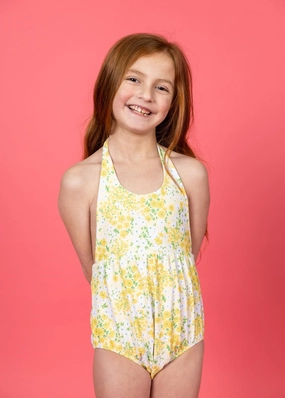 Yellow Meadow | Mini Romper One-Piece