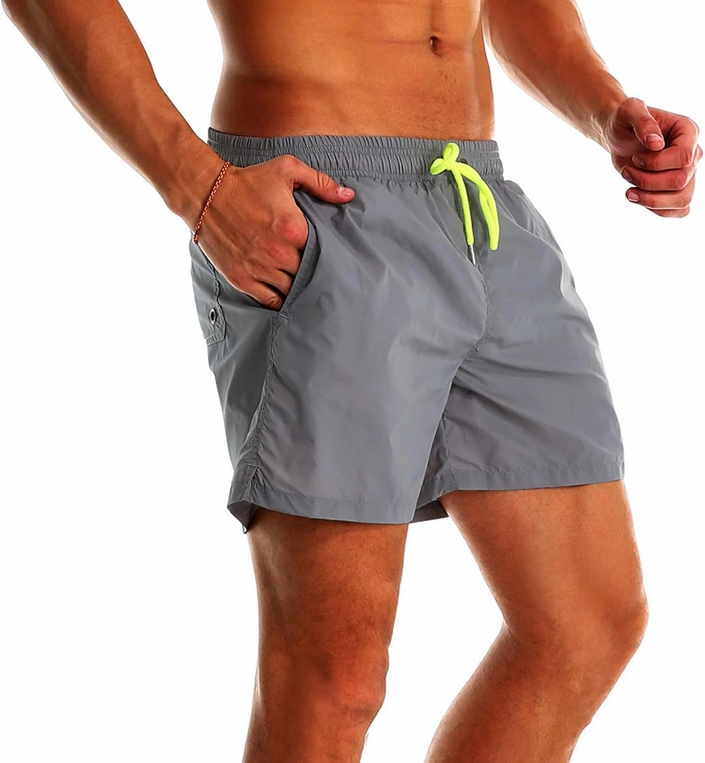YnimioAOX Men's Swim Trunks Quick Dry Beach Shorts Swimwear Bathing Suit