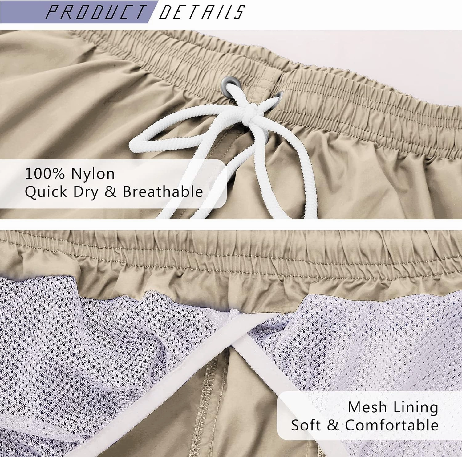 YnimioAOX Men's Swim Trunks Quick Dry Beach Shorts Swimwear Bathing Suit