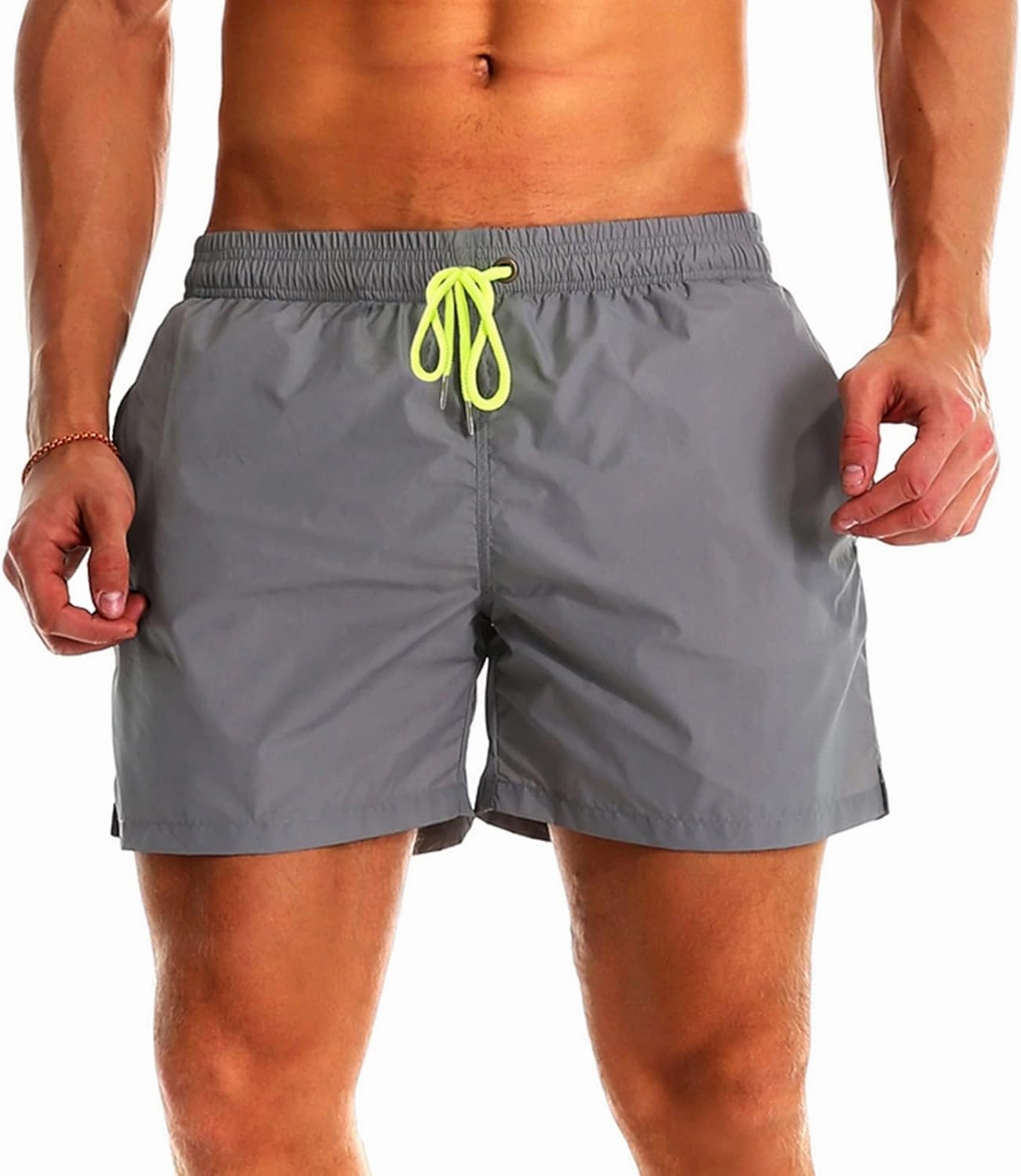 YnimioAOX Men's Swim Trunks Quick Dry Beach Shorts Swimwear Bathing Suit