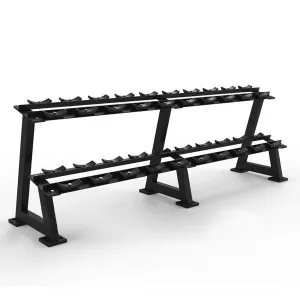You Deserve This Commercial Two-Tiered 10-Pair Dumbbell Rack Trending Choice, Balance,Stability, Pump Sets, Battle ropes