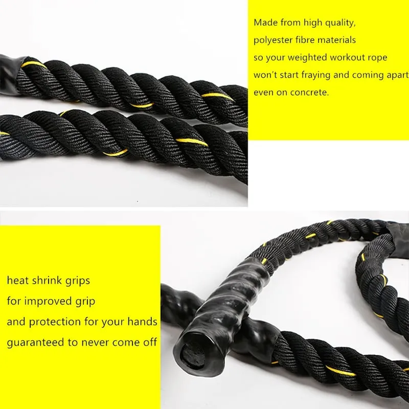 Heavy Jump Rope for Crossfit, Storage, Indoor Cycling, Aerobic Training,Yoga