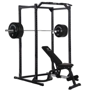 You Deserve This Hit Fitness Athletic Pack Plus 120kg | Rack - Bench - Black Bumper Plates Too Good to Miss, Collagen peptides, Resistance Bands,Tubes