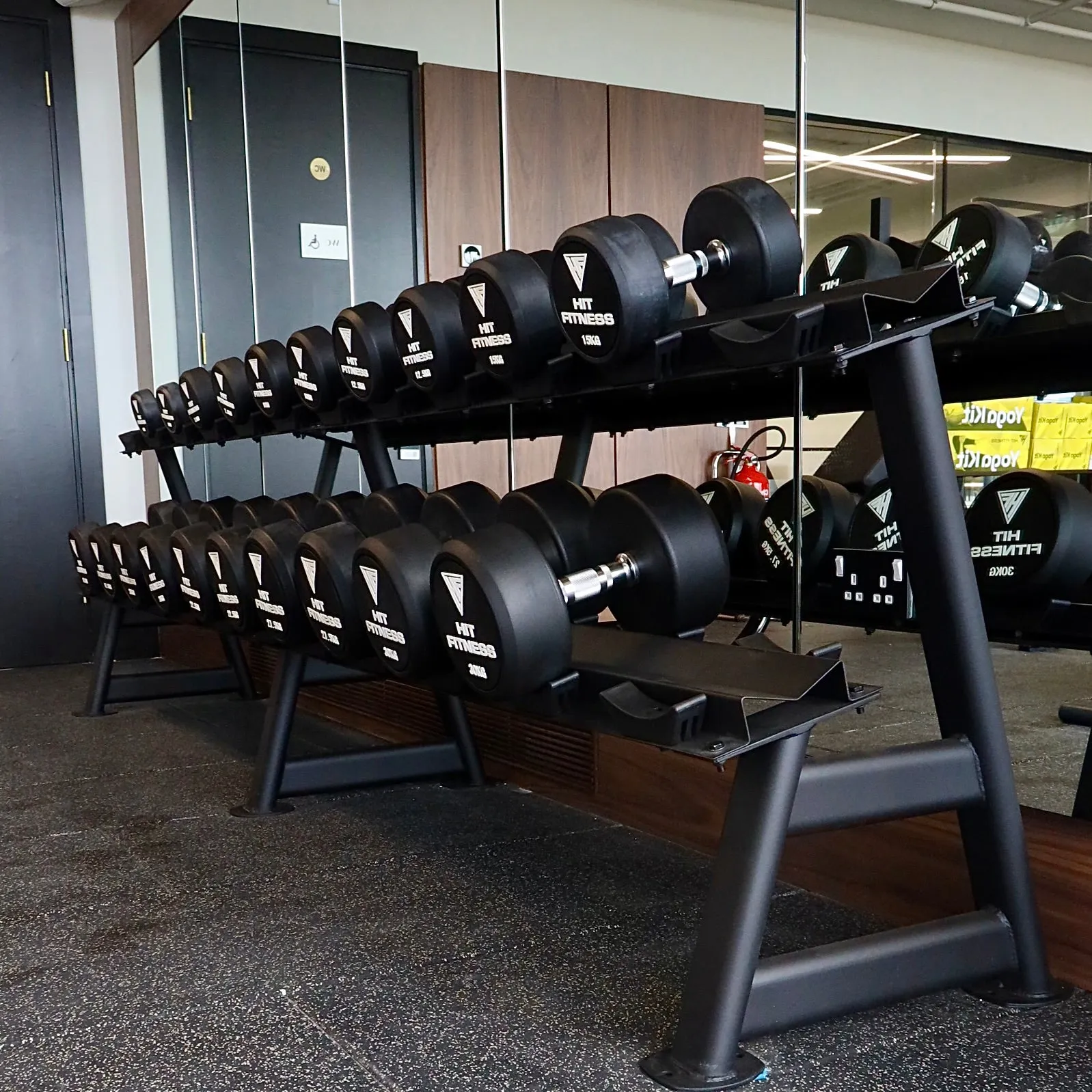Hit Fitness Round Rubber Dumbbell Rack | 12 Pairs, Collagen peptides