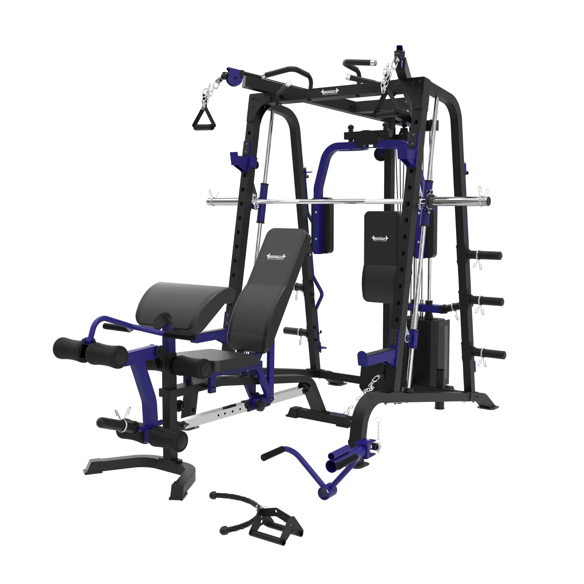 You Deserve This Impact Fitness SM8 Multi-Functional Trainer   Adjustable Bench   Leg Developer While Supplies Last, Treadmills, Cable machine attachments