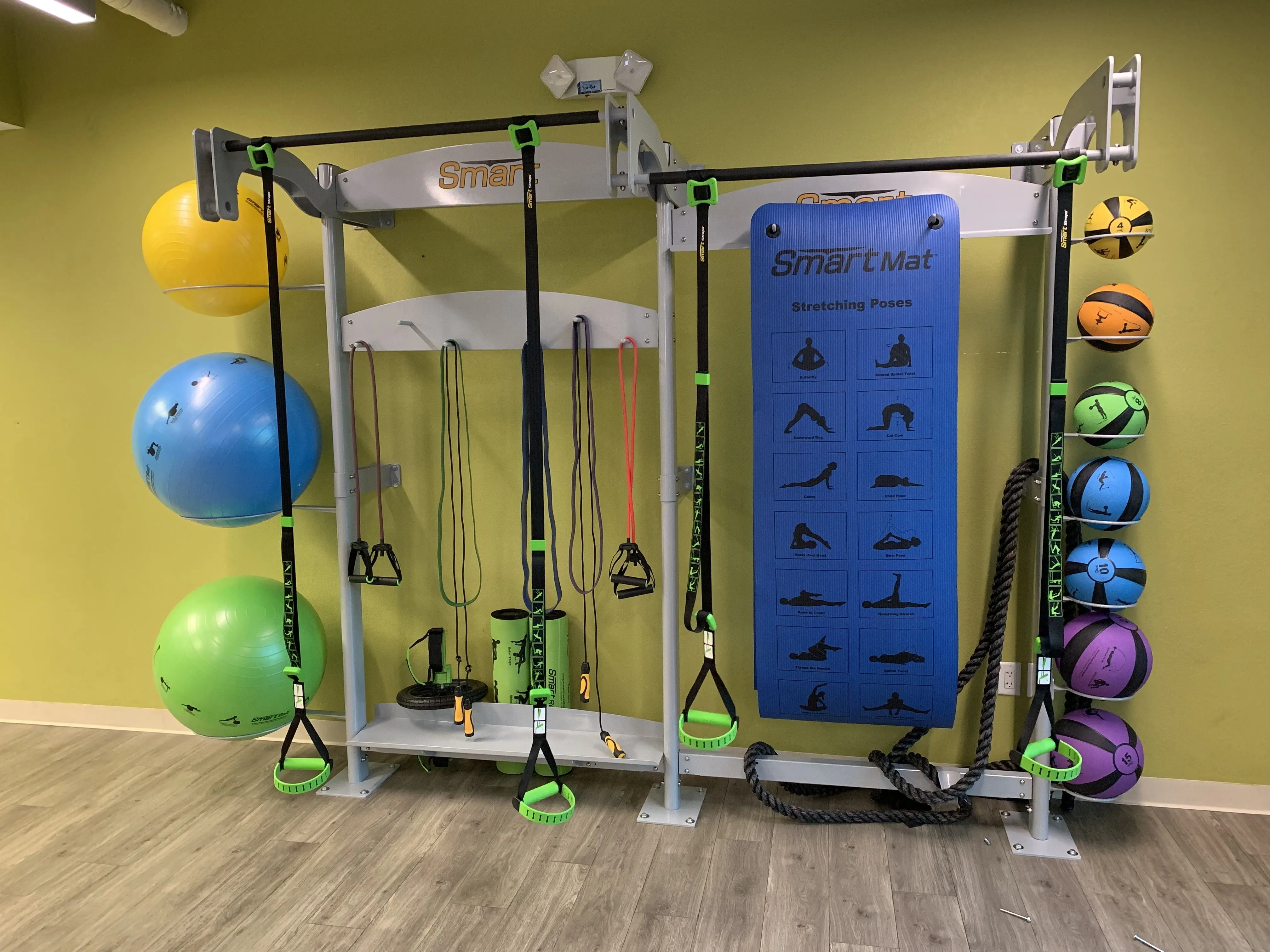 Prism Fitness Smart Functional Training Center  2 Section- Training Racks Only, Exercise Bikes, Ergometers
