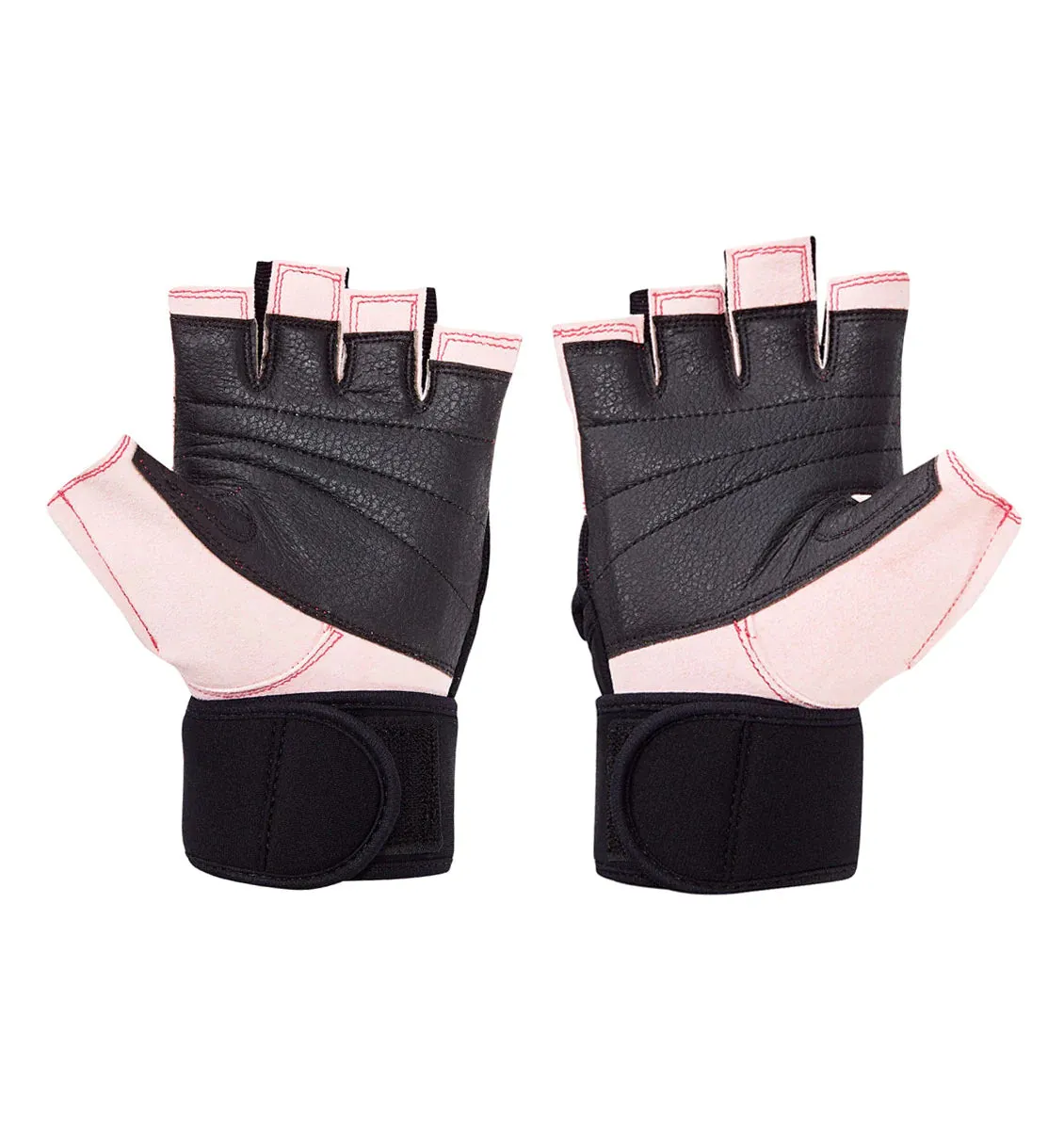 SCHEIK PINK PLATINUM SERIES LIFTING GLOVES WITH WRIST WRAPS, Air Bikes