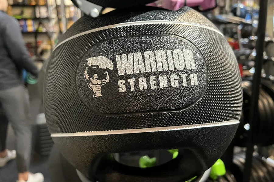 Warrior Dual Grip Medicine Balls, Dip Station, Calorie burn tracker, Stair Climbers