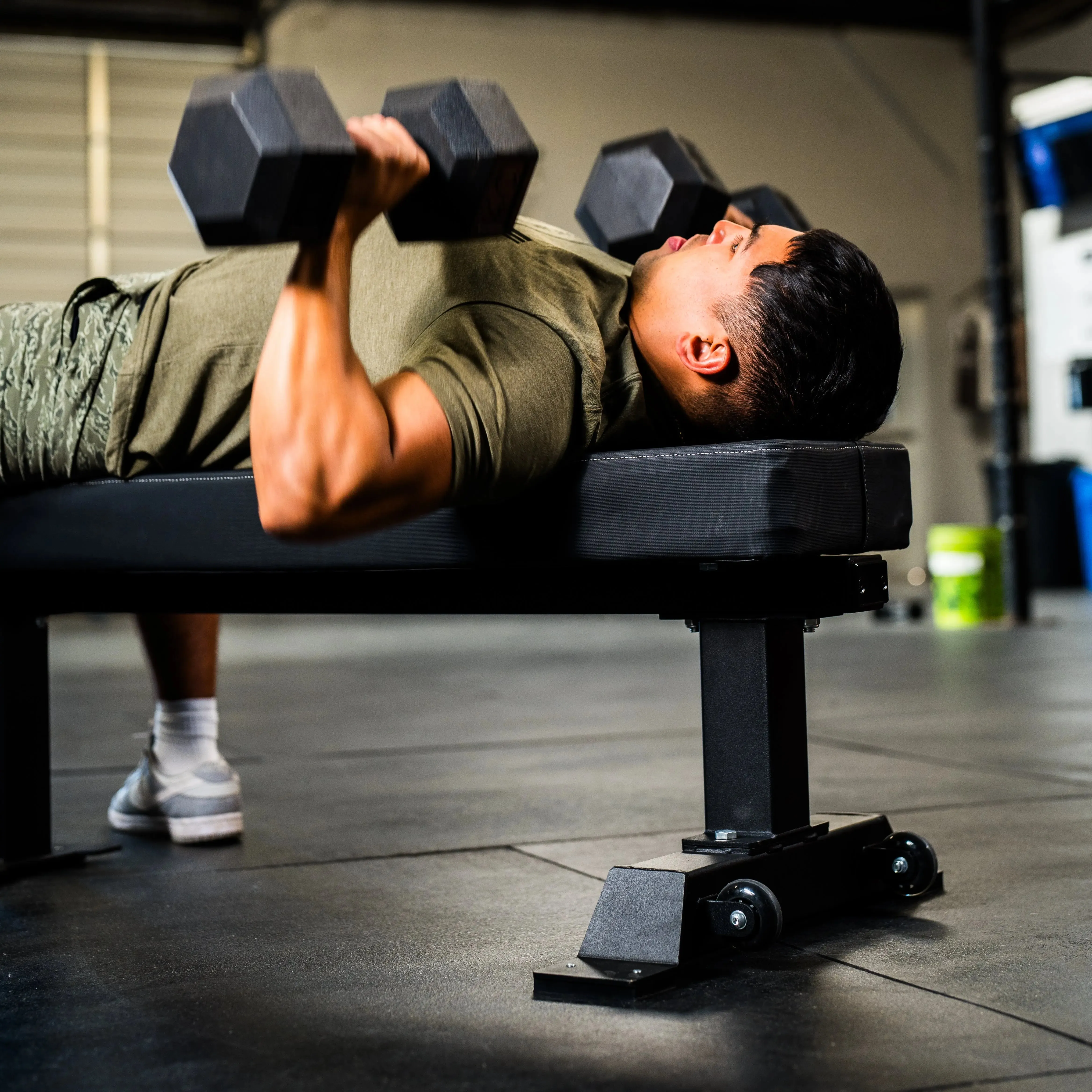 Fatty Comp Flat Bench, Air Bikes