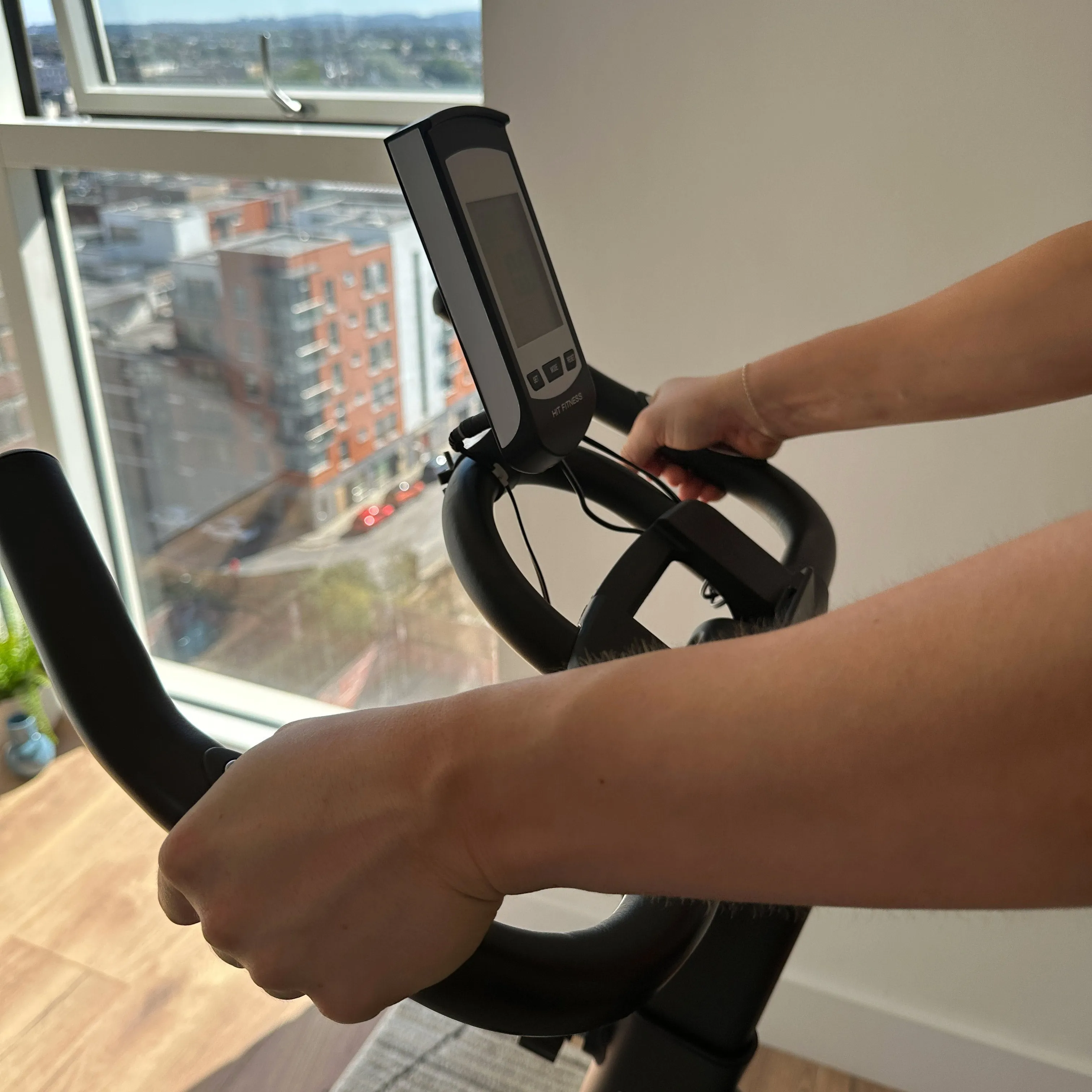 Hit Fitness G6 PRO Indoor Exercise Bike, Barbell Rack, Non Folding Treadmills