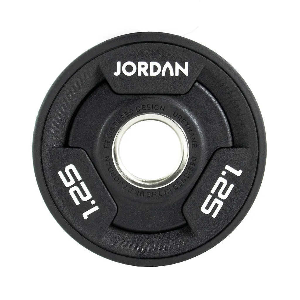 Jordan Urethane Tri-Grip Olympic Plates (Individual), Olympic Frisbee Set, Handles, Childrens resistance bands