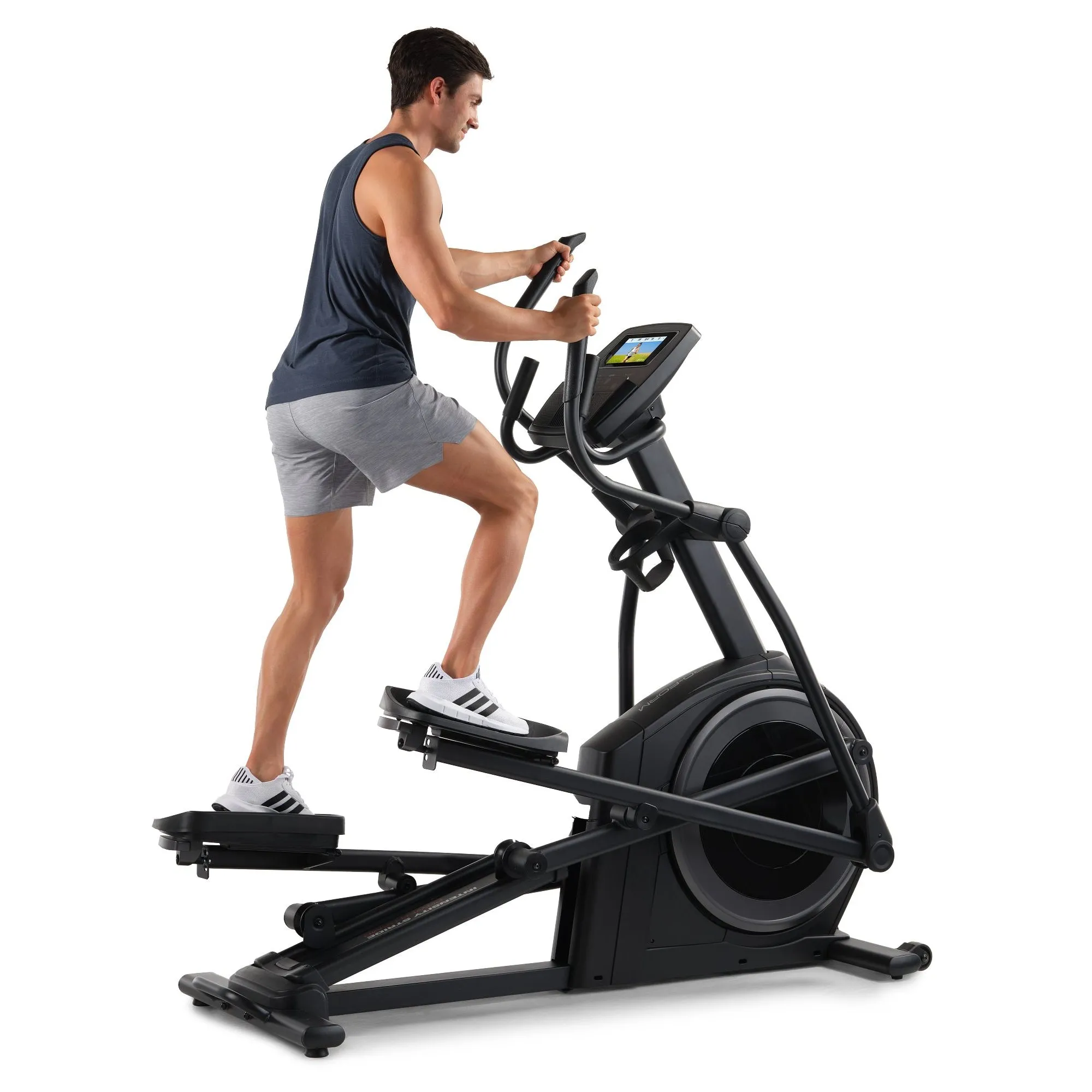 ProForm - Carbon E7 Elliptical, Fixed Barbell Set (With Stand), Bike Accessories