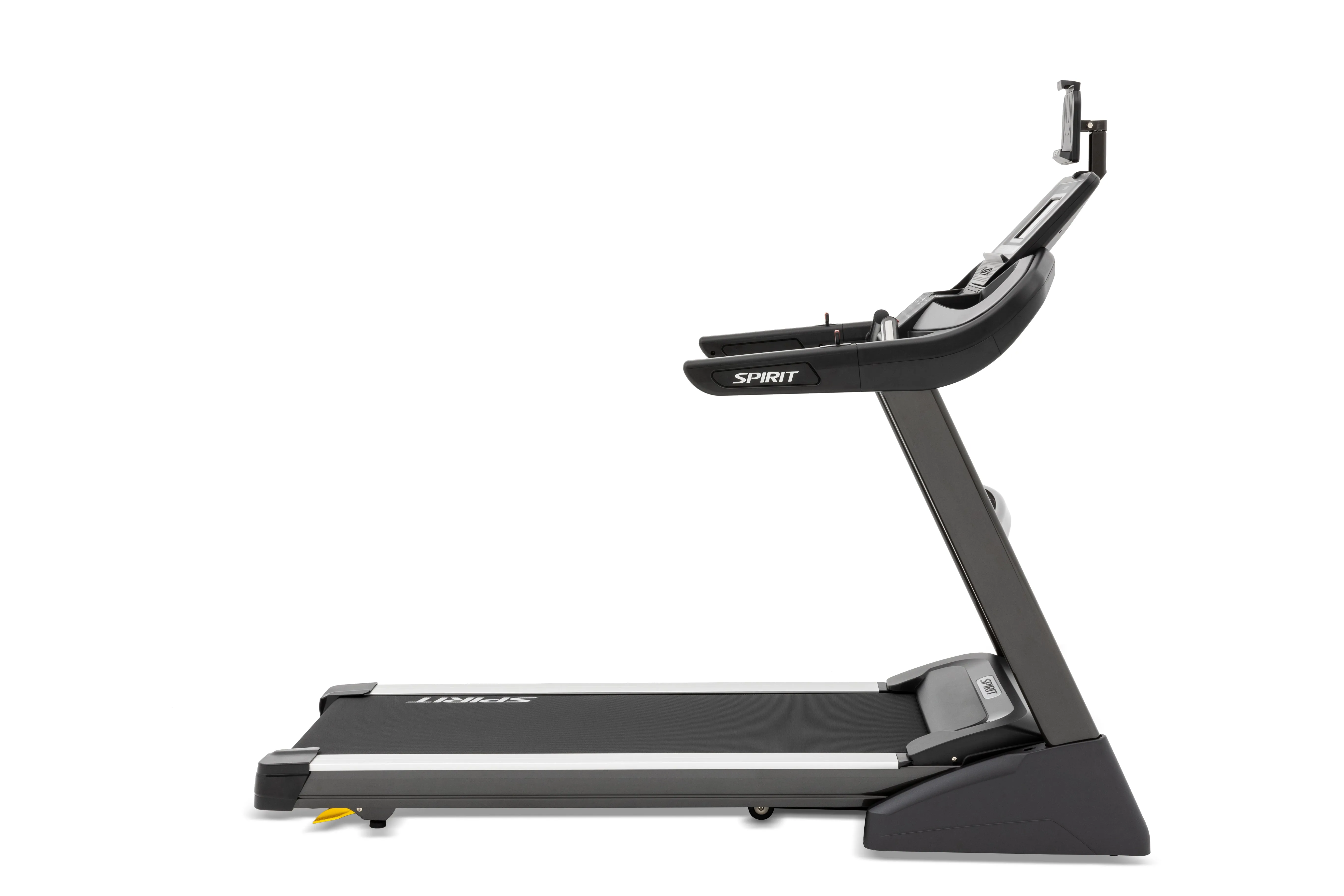 Spirit XT485 Folding Treadmill, Calorie burn tracker, Sweatproof headband, Deadlift platform