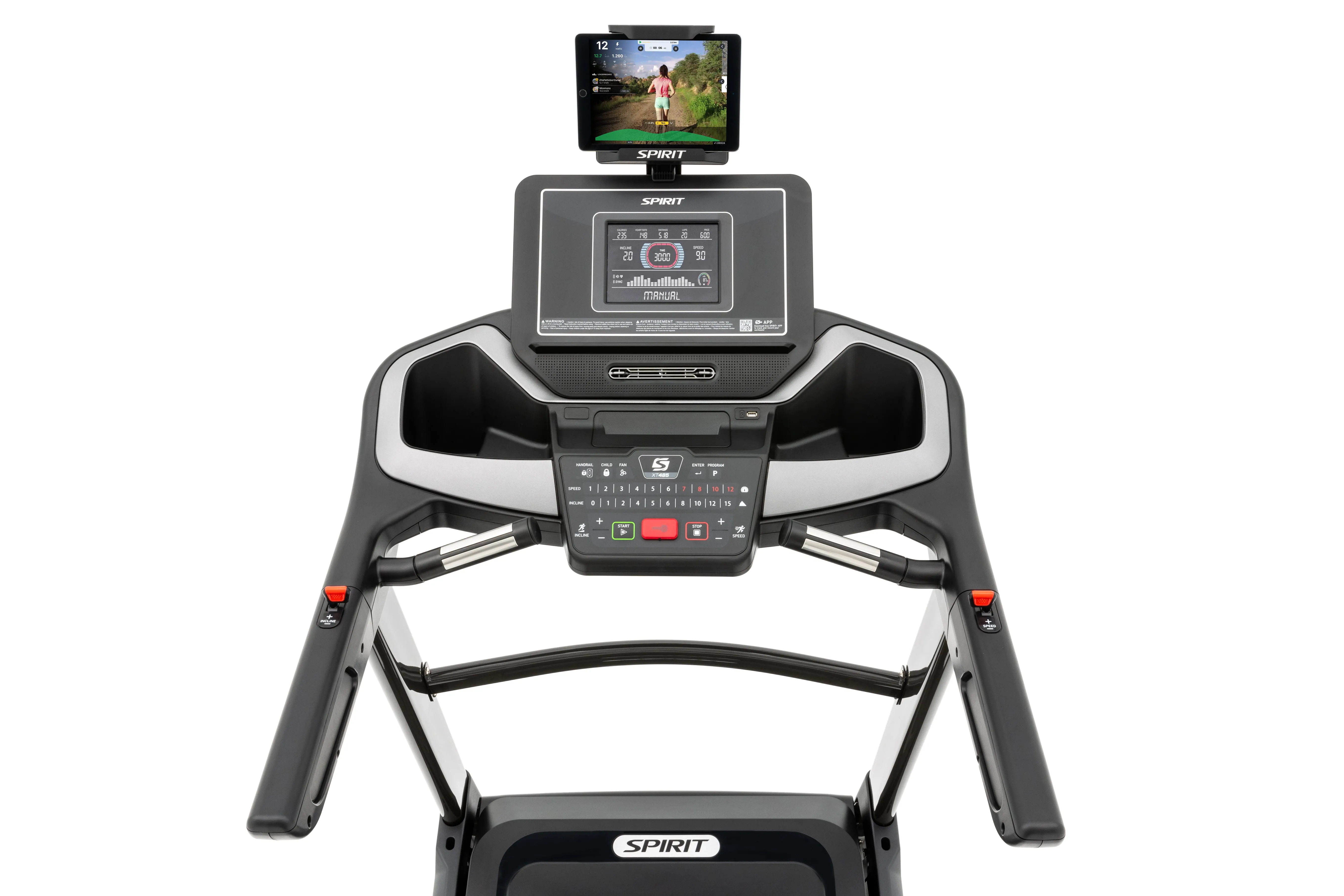 Spirit XT485 Folding Treadmill, Bikes
