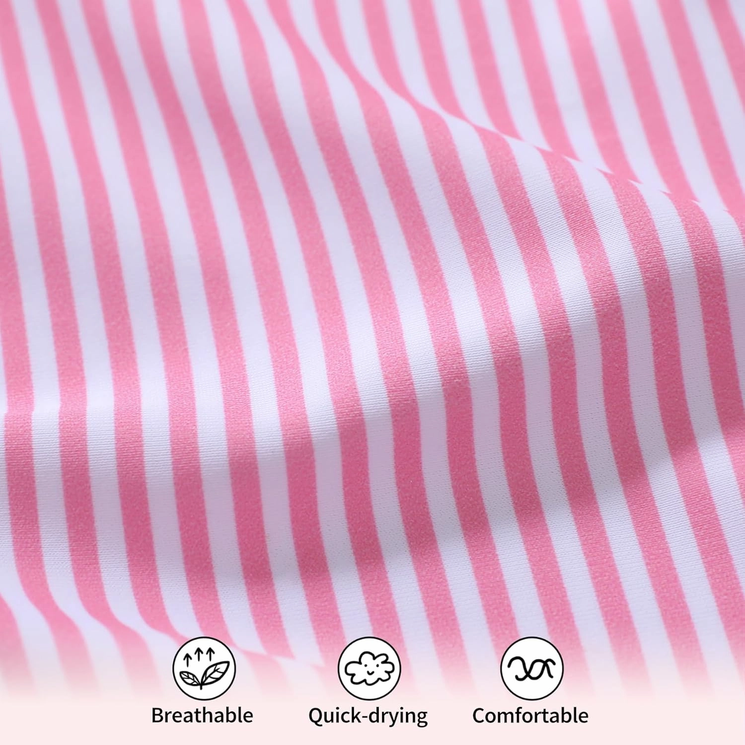 YOUNGER TREE Toddler Swimsuit Girl Color Block Stripe One-Piece Swimwear Baby Girl Bathing Suits
