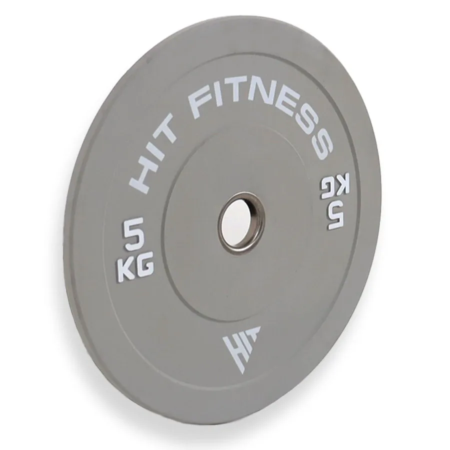 Hit Fitness 5kg & 10kg Coloured Bumper Plates | Bundle, TENS unit muscle stimulator, Barbell Rack