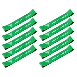 Your Top Pick Hit Fitness Resistance Band 0.7mm (Medium) | Pack of 10 Built to Impress, Portable pull up bar