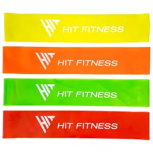Your Top Pick Hit Fitness Resistance Band Pack (Extra Light to Heavy) Instant Classic, Rollable Sled Track, Acupressure mat, Yoga mat cleaner