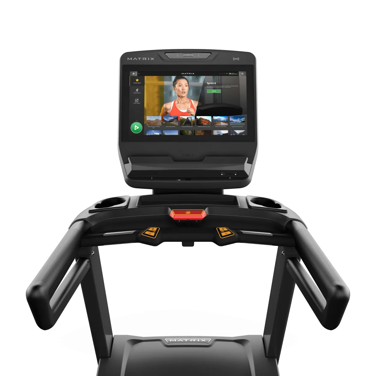 Matrix Endurance Treadmill with Touch XL Console, Gym Massagers
