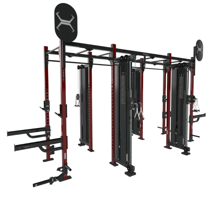 TORQUE Fitness FOOT 14x4 Monkey Bar Cable Rack, Gym water bottle, Mats,Flooring