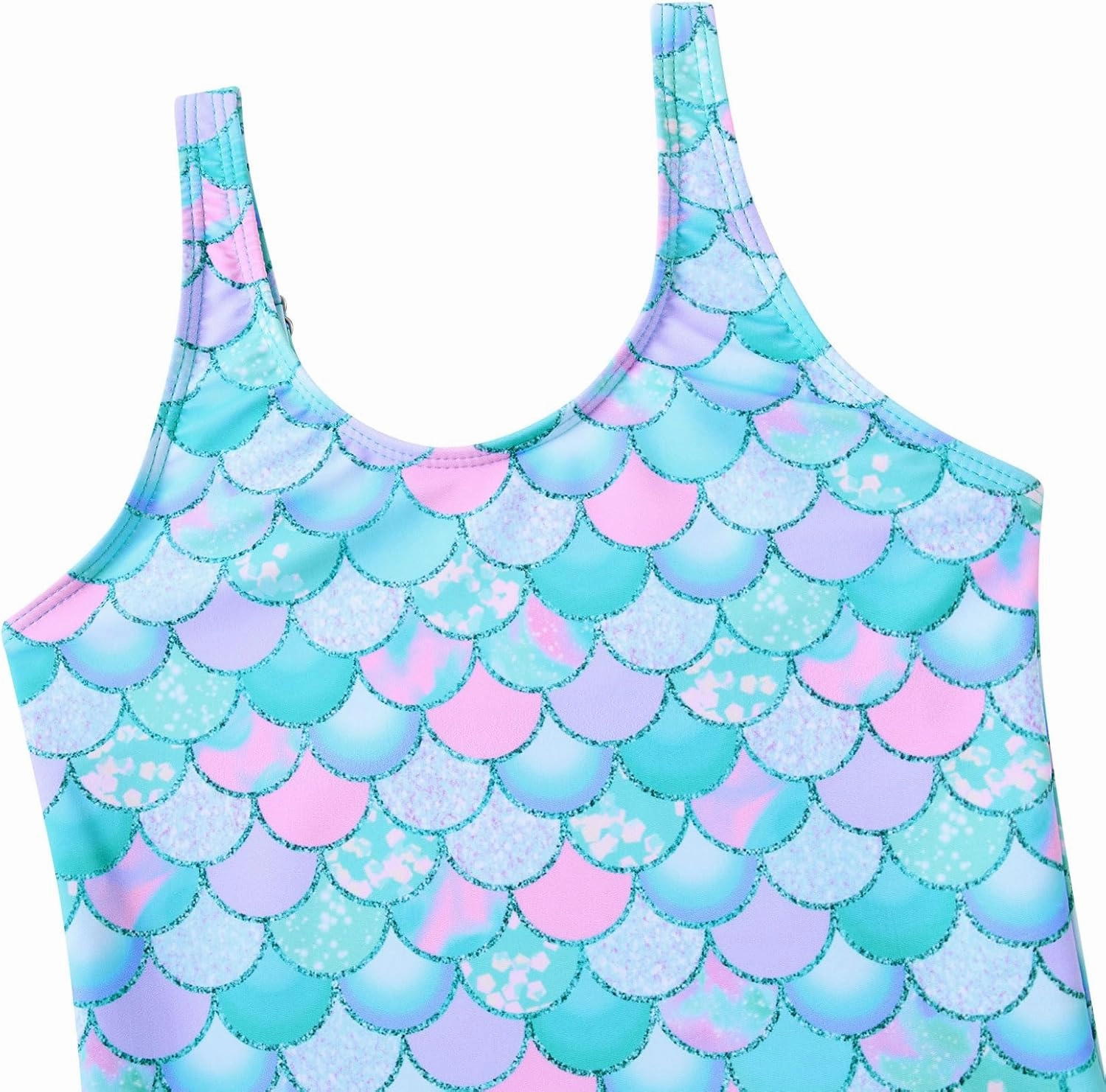 Yousie Girls Swimsuit One Piece Tropical Kids Bathing Suit Swimwear Adjustable Swim Dress 5-9 Years