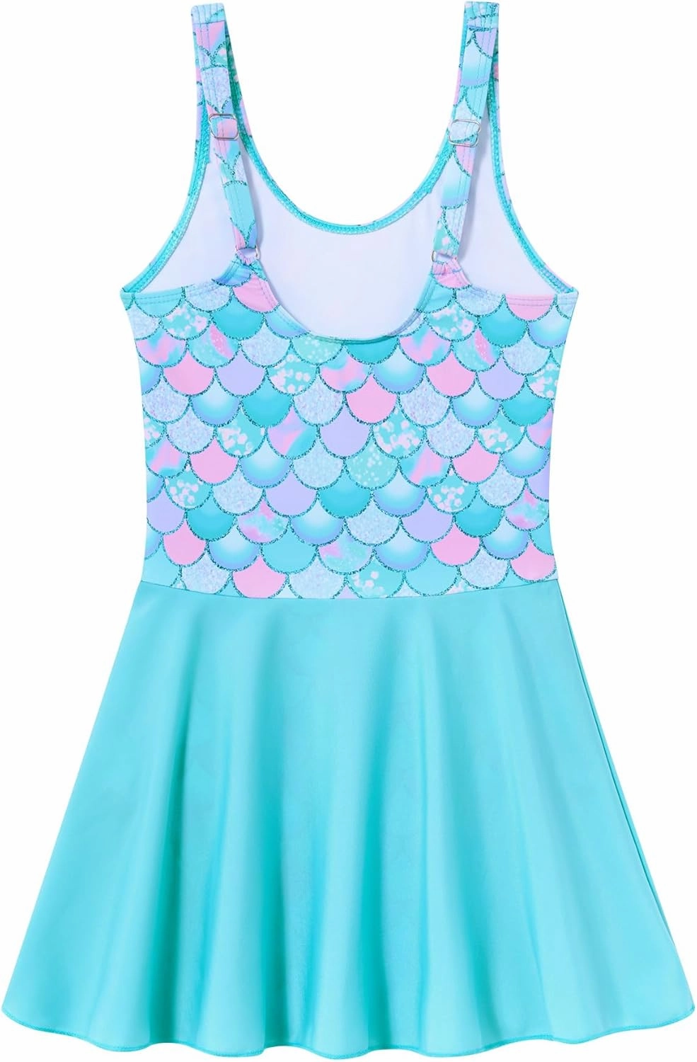 Yousie Girls Swimsuit One Piece Tropical Kids Bathing Suit Swimwear Adjustable Swim Dress 5-9 Years