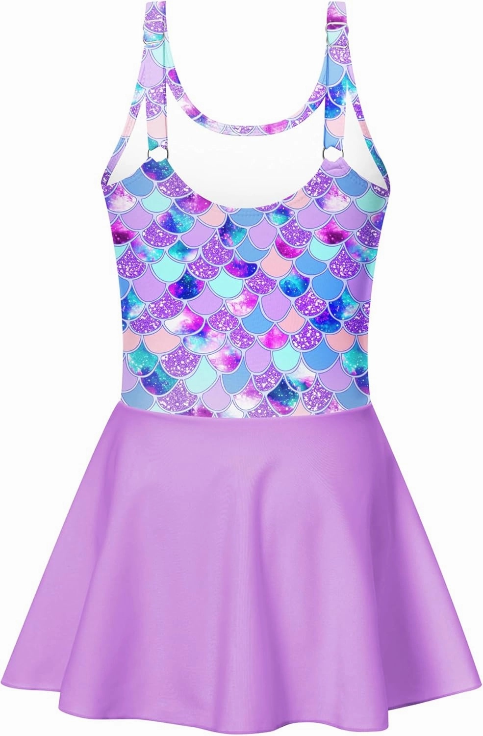 Yousie Girls Swimsuit One Piece Tropical Kids Bathing Suit Swimwear Adjustable Swim Dress 5-9 Years