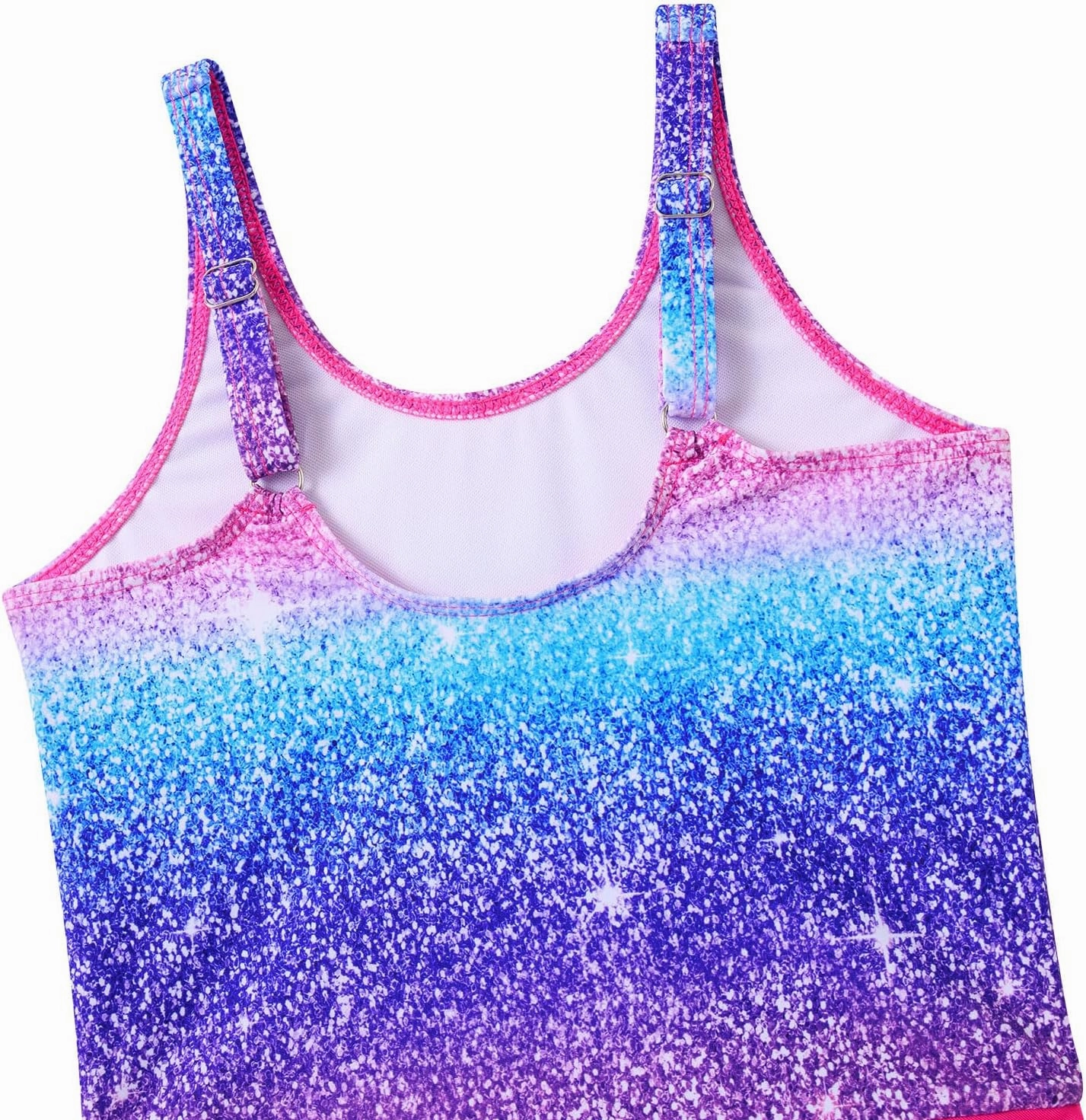 Yousie Girls Swimsuit One Piece Tropical Kids Bathing Suit Swimwear Adjustable Swim Dress 5-9 Years