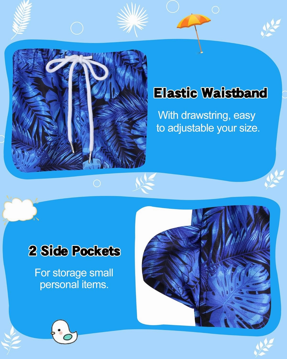 Youth Boys Swim Trunks with Compression Liner Swim Shorts Quick Dry Swimming Trunks Teen Kids Swimsuit Board Shorts