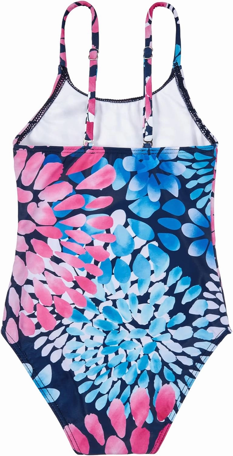 Zando Toddler One Piece Swimsuits Girls Beach Bathing Suit Kids Cute Swimwear Quick Dry 1-10 Years
